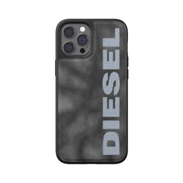 Diesel Moulded Case Bleached Denim iPhone 12/12 Pro hátlap, tok, szürke
