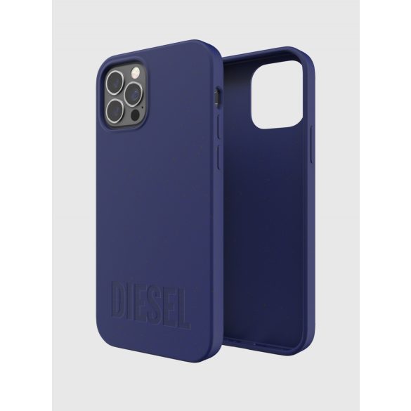 Diesel Snap Case Compostable Materials iPhone 12/12 Pro hátlap, tok, sötétkék