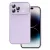 Soft Silicone Lens Case for iPhone 15 Plus hátlap, tok, világoslila