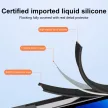 Soft Silicone Lens Case for iPhone 15 Plus hátlap, tok, világoslila