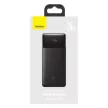 Baseus PPDML-M01 Bipow PD 3.0 QC 3.0 Power Bank, hordozható külső akkumulátor 2xUSB/USB-C, 20000 mAh, 20W, fekete
