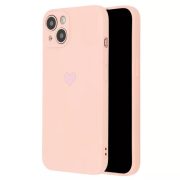   Vennus Silicone Heart Case iPhone 12 Pro hátlap, tok, rózsaszín