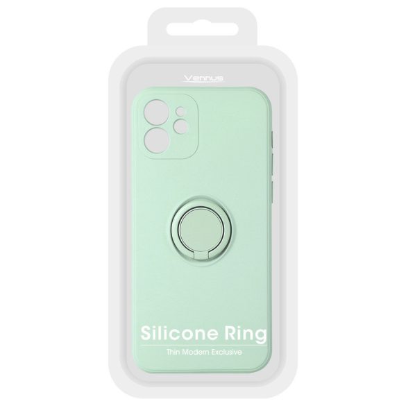 Silicone Ring Xiaomi Redmi Note 11S 5G/11T 5G/Poco M4 Pro 5G hátlap, tok, mentazöld