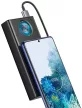 Baseus PPLG-A01 Amblight PD 3.0 QC 3.0 Power Bank, hordozható külső akkumulátor 4xUSB/USB-C, 30000 mAh, 65W, fekete