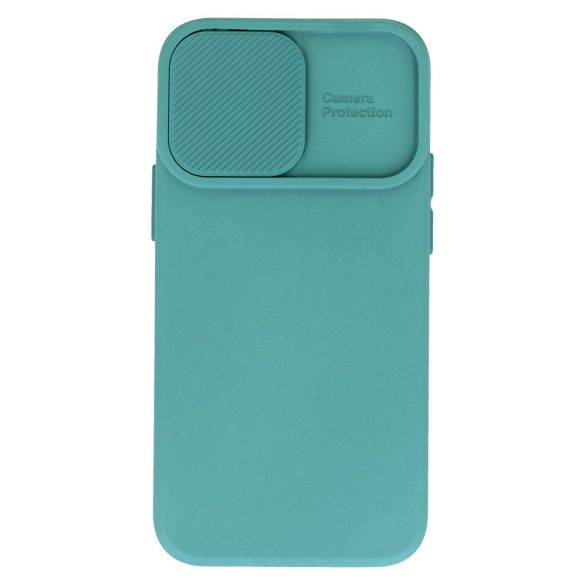 Camshield Soft Case iPhone 15 Plus hátlap, tok, sötétzöld