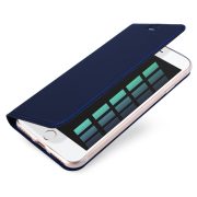   Dux Ducis Skin Pro iPhone 14 Pro Max oldalra nyíló tok, sötétkék