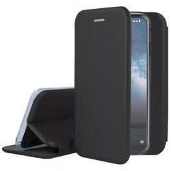   Vennus Elegance Flip Case iPhone 7/8/SE (2020/2022) lefelé nyíló flip tok, fekete