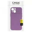 Silicone Camshield iPhone 14 Pro Max hátlap, tok, lila
