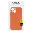 Silicone Camshield iPhone 14 Pro Max hátlap, tok, narancssárga