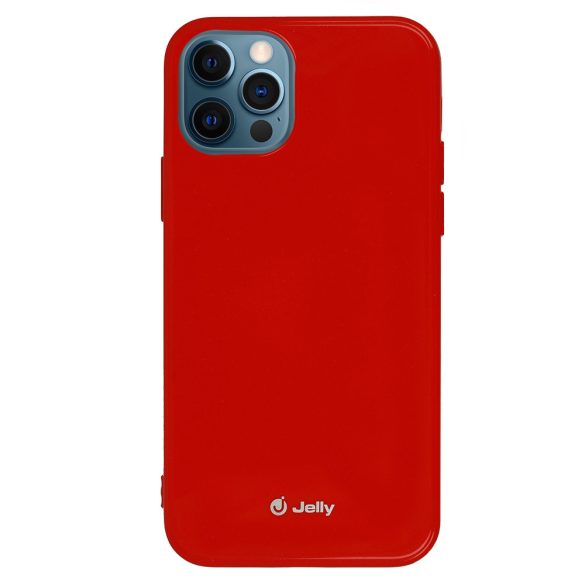 Jelly case iPhone 14 hátlap, tok, piros