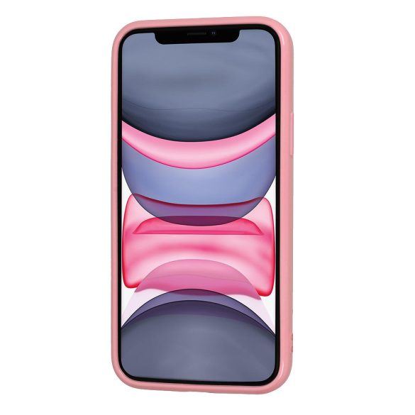 Jelly case iPhone 14 hátlap, tok, rózsaszín