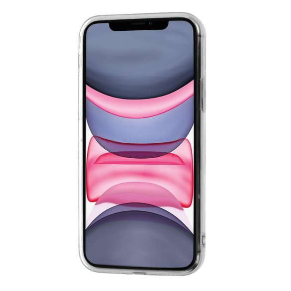 Jelly case iPhone 14 hátlap, tok, átlátszó