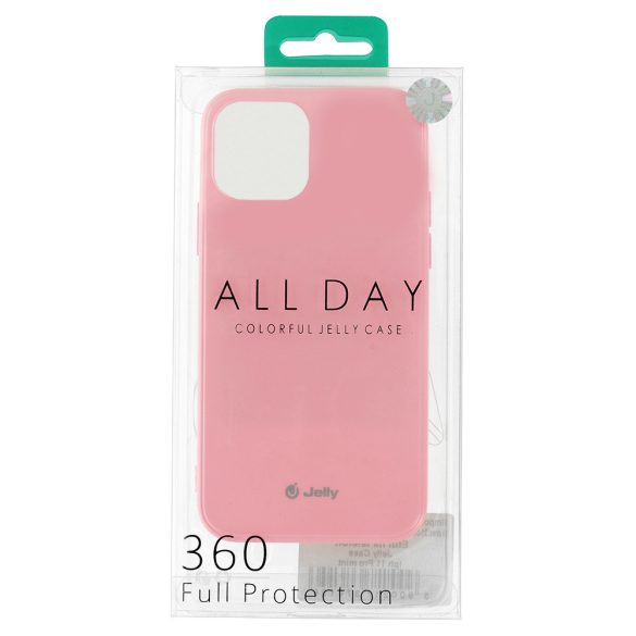 Jelly case iPhone 14 Pro Max hátlap, tok, rózsaszín