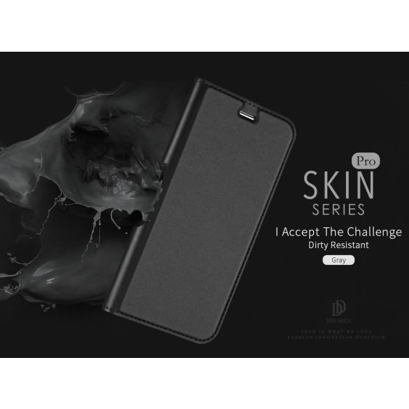 Dux Ducis Skin Pro iPhone 13 Pro oldalra nyíló tok, fekete