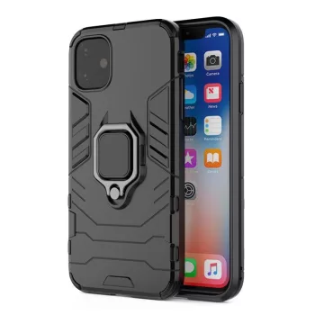   Armor Ring iPhone 14 Pro Max ütésálló hátlap, tok, fekete