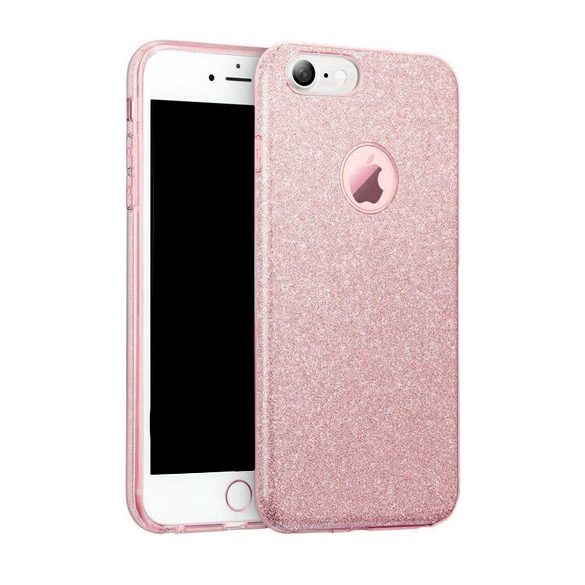 Glitter Case iPhone 14 Pro, hátlap, tok, rózsaszín