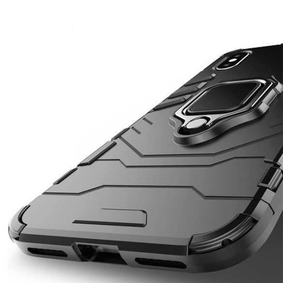 Armor Ring iPhone 12 Mini ütésálló hátlap, tok, fekete