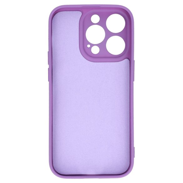 Vennus Silicone Heart Case iPhone 14 Pro hátlap, tok, lila