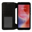 Business ZIP iPhone Xr oldalra nyíló tok, fekete