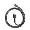 Baseus Cafule CALKLF-AG1 USB/lightning adat- és töltőkábel, 2.4A, 0.5m, fekete-grafitszürke