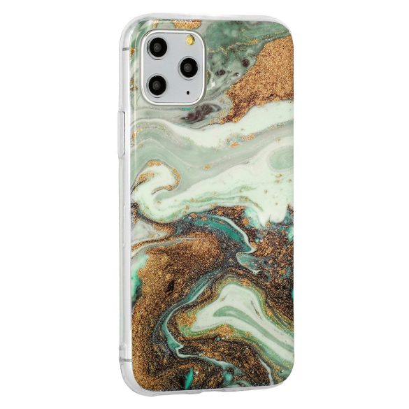 Marble Glitter Case 2 iPhone 12/12 Pro márvány mintás, hátlap, tok, színes