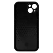 Leather 3D Case Design 1 iPhone 14 műbőr hátlap, tok, fekete