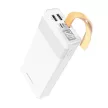 Borofone BJ18 Coolmy Power Bank, hordozható külső akkumulátor 2xUSB, 20000 mAh fehér