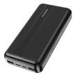 Borofone BJ9A Uranus PD QC 3.0 Power Bank, hordozható külső akkumulátor 2xUSB/USB-C, 20000 mAh, 22.5W, fekete