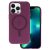 Magnetic Frosted Case iPhone 14 Pro MagSafe hátlap, tok, lila