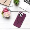 Magnetic Frosted Case iPhone 14 Pro MagSafe hátlap, tok, lila