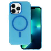   Magnetic Frosted Case iPhone 14 Pro Max Magsafe kompatibilis hátlap, tok, kék