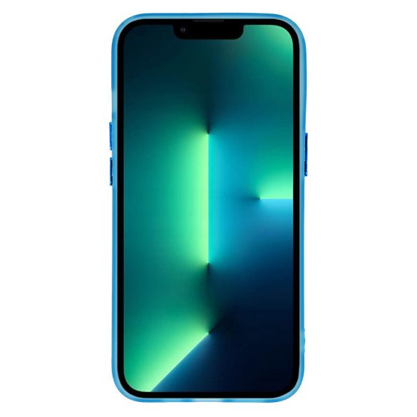 Magnetic Frosted Case iPhone 14 Pro Max Magsafe kompatibilis hátlap, tok, kék