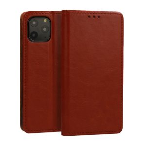 Book Special Case Xiaomi Redmi 10 eredeti bőr oldalra nyíló tok, barna