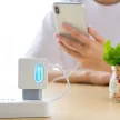 Borofone BA34 2xUSB hálózati töltő adapter és USB/Lightning kábel, gyorstöltő, 2.4A, fehér
