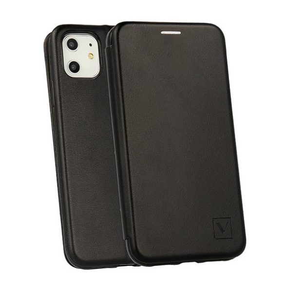 Vennus Elegance Case Xiaomi Mi 11 Ultra oldalra nyíló tok, fekete