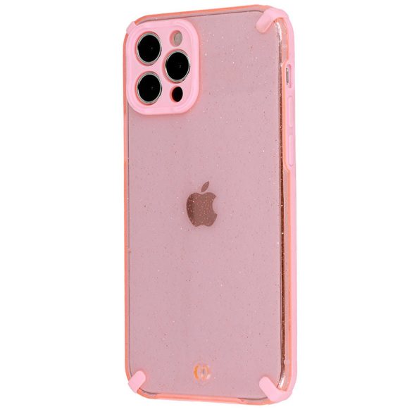 Armor Glitter Case iPhone 11 Pro ütésálló hátlap, tok, rózsaszín