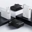 Baseus PPNLD-C02 GAN 2in1 multifunkciós hordozható külső akkumlátor és QC 3.0 PD 3.0 vezeték nélküli töltő USB/USB-C, 10000mAh, fehér