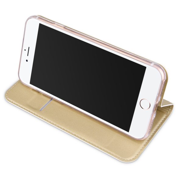 Dux Ducis Skin Pro iPhone 13 Mini oldalra nyíló tok, arany