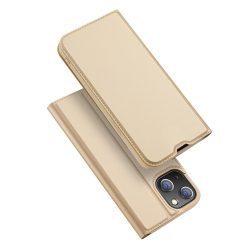 Dux Ducis Skin Pro Case iPhone 13 oldalra nyíló tok, arany