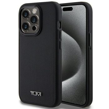   Tumi TUHMP15LRBAK iPhone 15 Pro 6.1", bőr MagSafe hátlap, tok, fekete