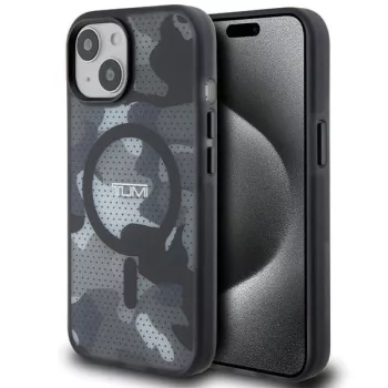   Tumi TUHMP15STCAMK iPhone 15 6.1", Camo Print MagSafe hátlap, tok, fekete