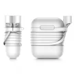 Baseus Apple AirPods Case & Strap szilikon tok és nyakpánt, fehér
