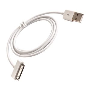 Forever 30-pin kábel iPhone, iPad készülékekhez, 1m, 1A, fehér