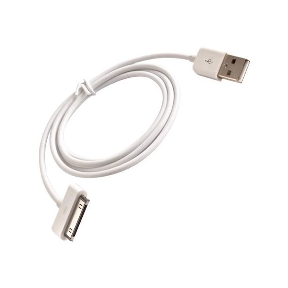 Forever 30-pin kábel iPhone, iPad készülékekhez, 1m, 1A, fehér