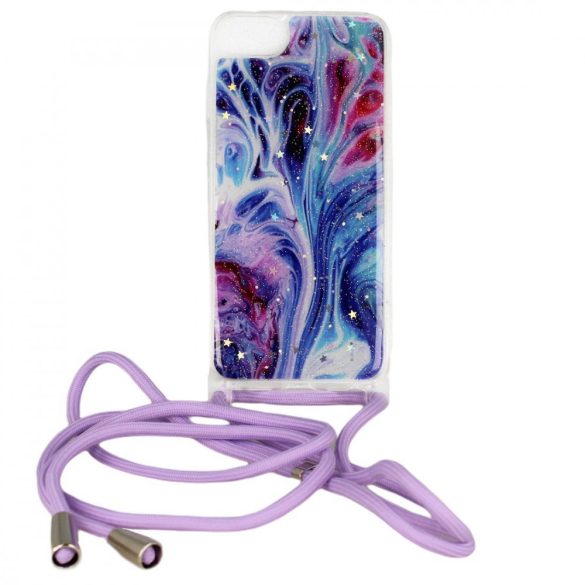 Rope Glitter case iPhone 11 Pro Max hátlap, tok, kék