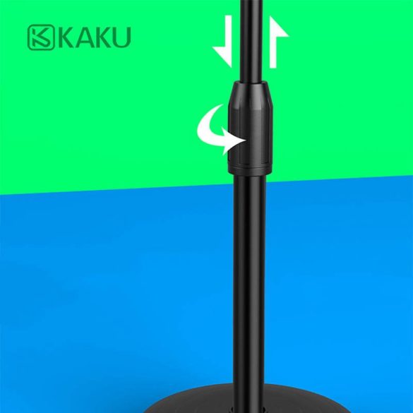 Kaku KSC-469 LED lámpás telefontartó asztali állvány, fekete