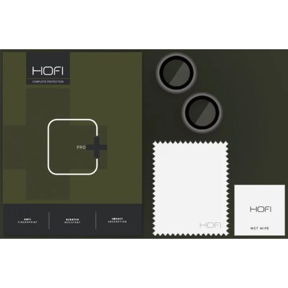 Hofi Cam Pro iPhone 14/14 Plus kameravédő üvegfólia, fekete