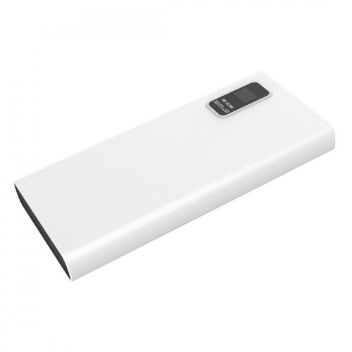 Platinet Power Bank hordozható külső akkumulátor, 2xUSB/Micro USB/USB-C 10000 mAh, 22W, fehér