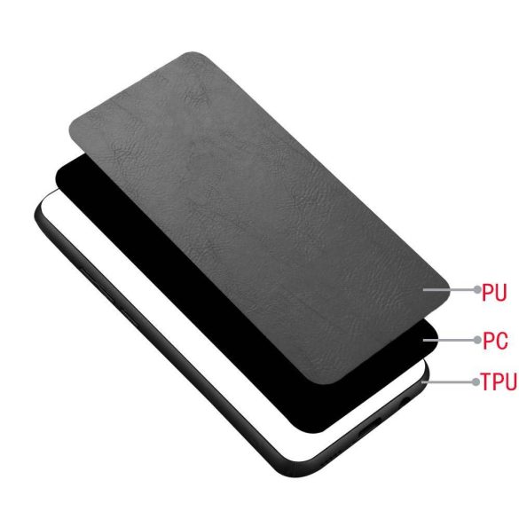 Leather Slim Case Xiaomi Redmi 9A/9AT/9i eredeti bőr, hátlap, tok, fekete