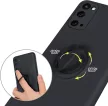 Silicone Ring Magnetic Samsung Galaxy A72 4G/5G hátlap, tok, fekete